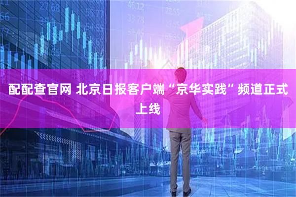 配配查官网 北京日报客户端“京华实践”频道正式上线